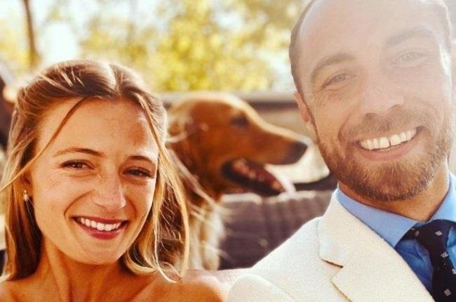 James Middleton shared this snap of him and his new bride on Instagram, saying words "couldn't describe" how happy he was. (PHOTO: Instagram/JMidy)