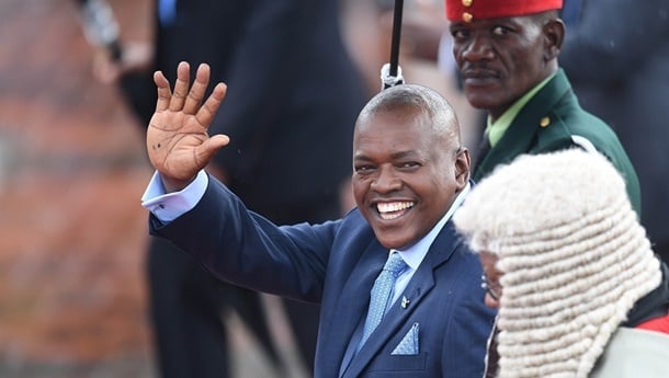 President Mokgweetsi Masisi. (AFP) 