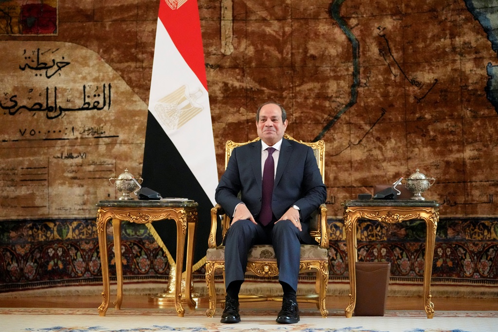 El presidente de Egipto, Abdel Fattah al-Sisi.  (Mark Schiefelbein / PISCINA / AFP)