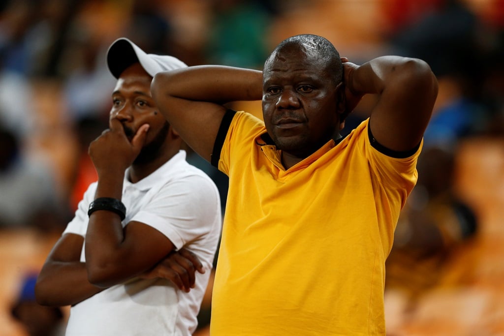 Disappointed Chiefs fans during the DStv Premiership match between Kaizer Chiefs and Stellenbosch FC at the FNB Stadium on 2 April 2024 in Johannesburg, South Africa. 