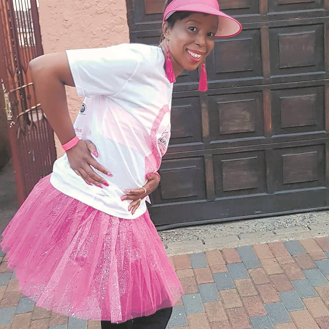 Thabang Motsieloa hopes the walkathon will educate people in kasis about breast cancer.