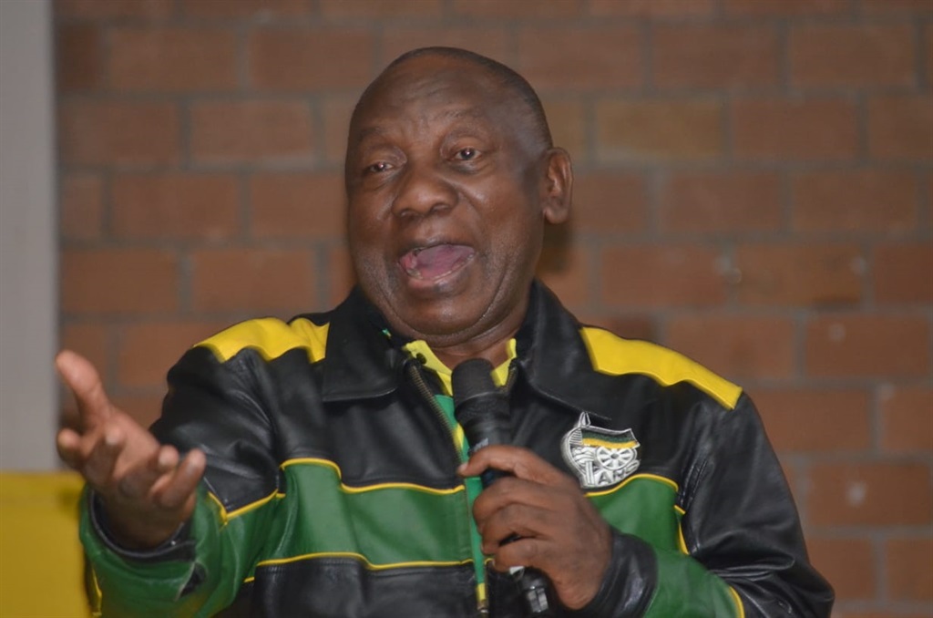 President Cyril Ramaphosa, who was on the campaign trail in Nomzamo. Photo by Lulekwa Mbadamane