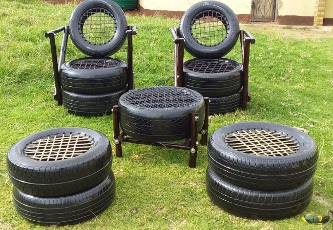 tyres, furniture