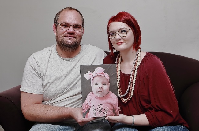Milané’s birth fulfilled Christo Grobler and Adela Malan’s greatest wish – to become parents. They say her death comes as another deep blow to the family. (PHOTO: Fani Mahuntsi)