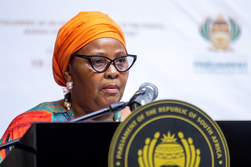 Former National Assembly speaker Nosiviwe Mapisa-Nqakula led a delegation from Parliament to the second Russia-Africa International Parliamentary Conference in Moscow last year.  (Jaco Marais/Netwerk24)