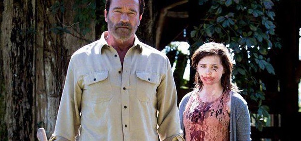 Arnold Schwarzenegger and Abigail Breslin in Maggie (Facebook)
