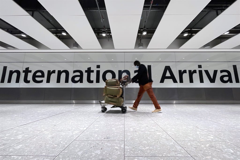 The arrivals area at Terminal 5 of Heathrow Airport in November 2021. (Leon Neal/Getty Images)