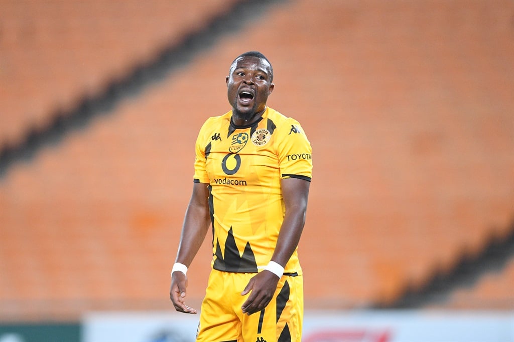 JOHANNESBURG, SOUTH AFRICA - FEBRUARY 25: Ranga Chivaviro of Kaizer Chiefs  during the Nedbank Cup, Last 32 match between Kaizer Chiefs and Milford FC at FNB Stadium on February 25, 2024 in Johannesburg, South Africa. (Photo by Lefty Shivambu/Gallo Images)