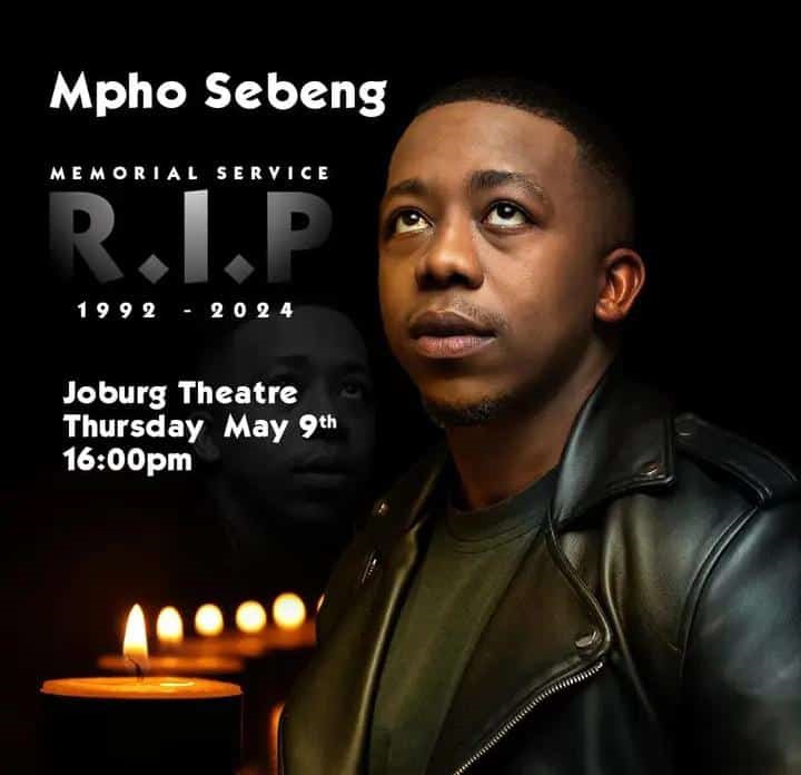 Mpho Sebeng's life was celebrated at a memorial service in Johannesburg on Thursday evening