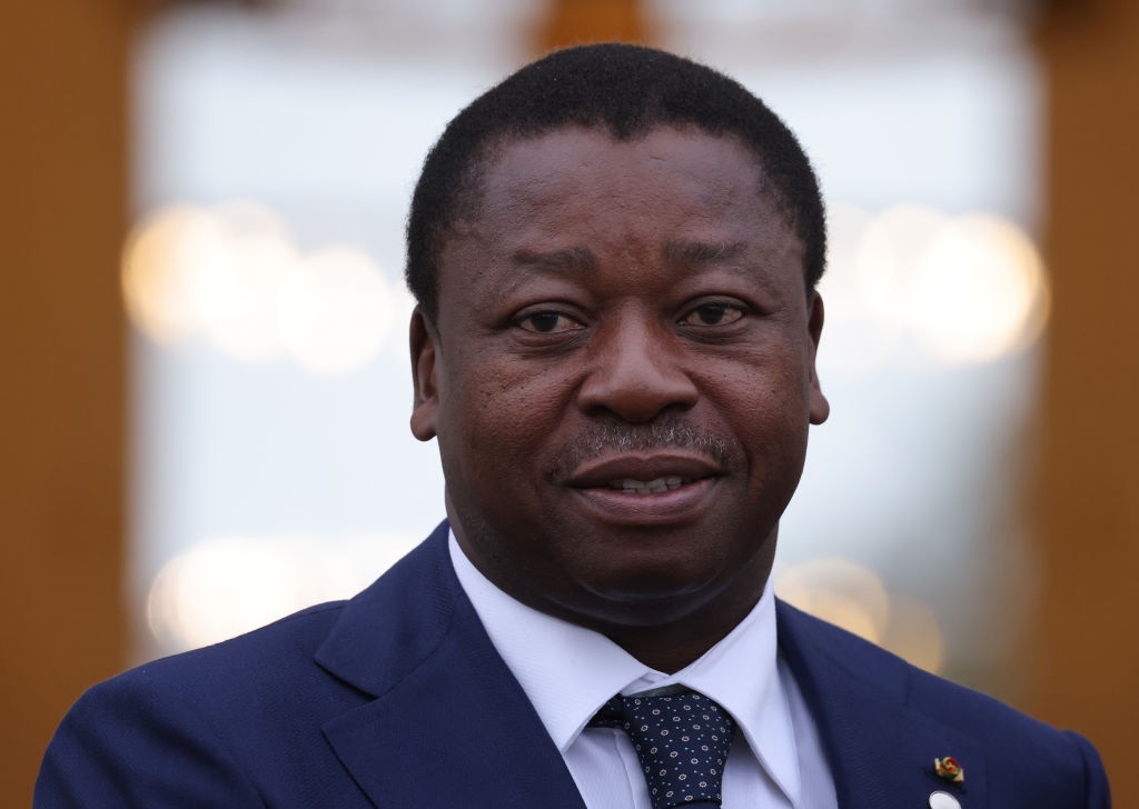 Faure Gnassingbe, presidente de Togo, en noviembre de 2023. (Sean Gallup/Getty Images)