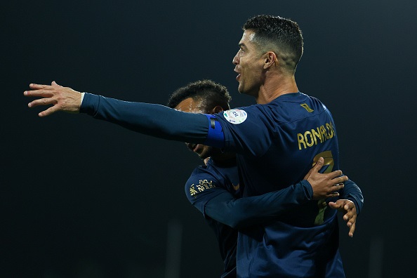 Cristiano Ronaldo is closing in on Lionel Messi's free-kick record after his performance against Pitso Mosimane's Abha Club. 