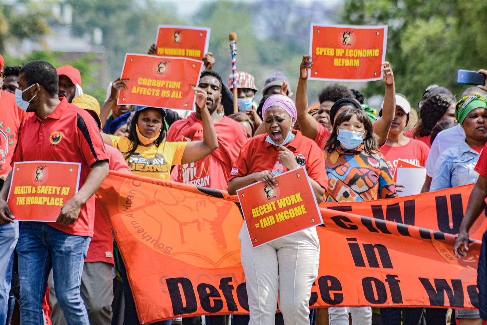 The Congress of South African Trade Unions (Cosatu) embarked on a national shutdown across KZN. 