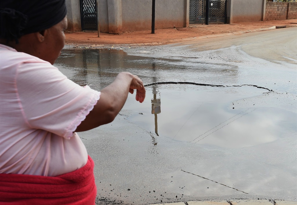 A sewage spillage has been giving the community of