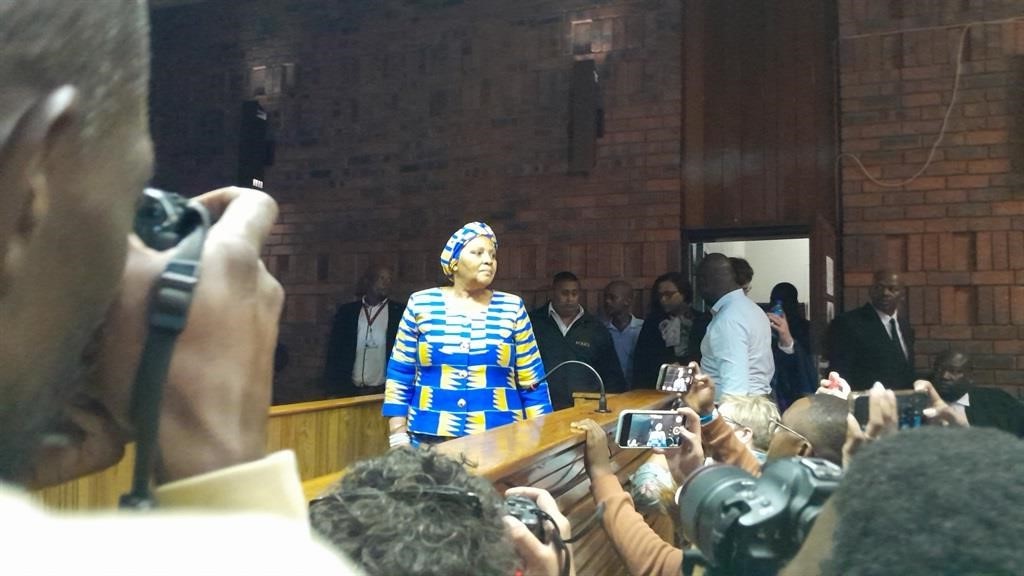 Former Parliament speaker Nosiviwe Mapisa-Nqakula appeared in the Pretoria Magistrates Court on 4 April. Photo by Mfundekelwa Mkhulisi