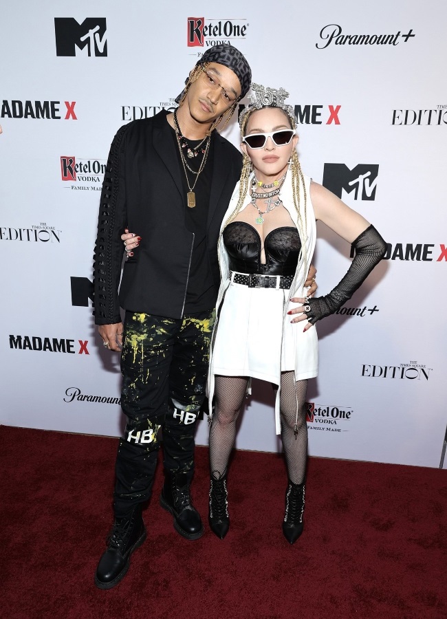 Madonna and her beau, Ahlamalik Williams, at the w