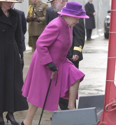 The queen steps out for the first time with a walking stick | News24