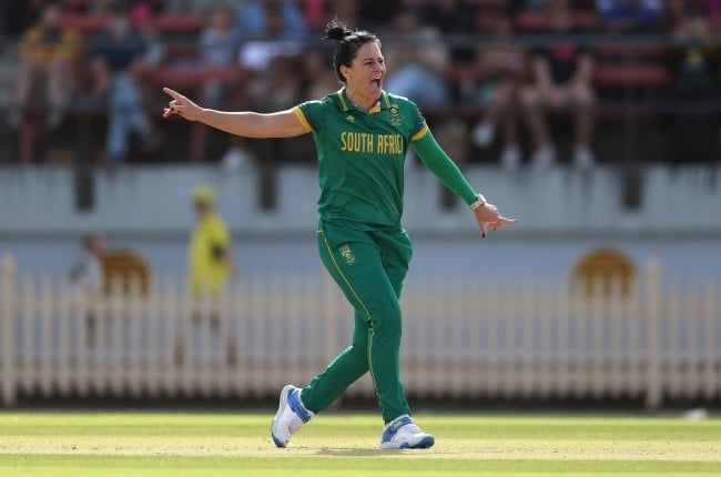 Proteas all-rounder Marizanne Kapp has been handed one demerit point for the manner of her dismissal of Sri Lankan skipper Chamari Athapaththu. (Cameron Spencer/Getty Images)