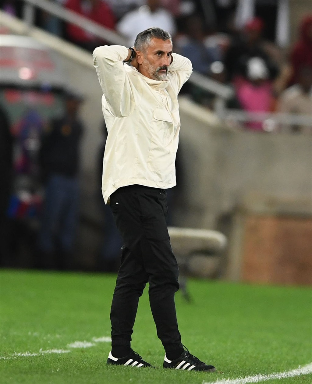 POLOKWANE, SOUTH AFRICA - MARCH 30: Jose Riveiro coach of Orlando Pirates during the DStv Premiership match between Sekhukhune United and Orlando Pirates at Peter Mokaba Stadium on March 30, 2024 in Polokwane, South Africa. (Photo by Philip Maeta/Gallo Images)