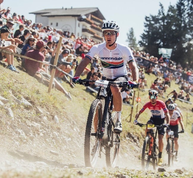 Alan Hatherly performs at UCI XCO World Cup in Lenzerheide, Switzerland, earlier this year (Photo: Red Bull Content Pool)