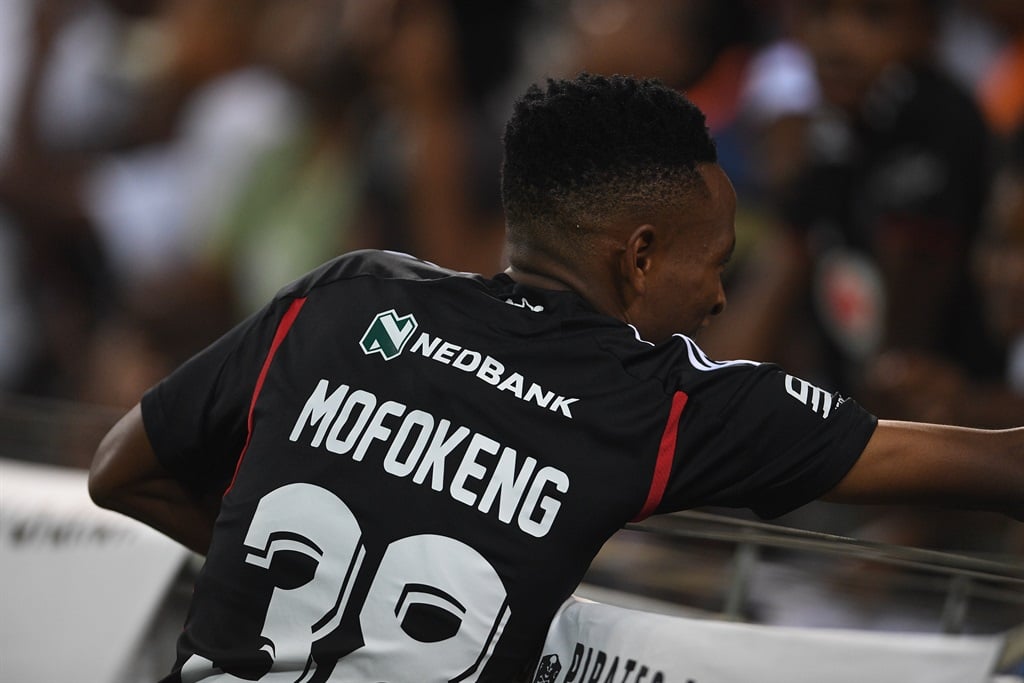 Relebohile Mofokeng during the Nedbank Cup, Last 16 match between Orlando Pirates and Hungry Lions at Orlando Stadium on 16 March 2024 in Johannesburg, South Africa. 
