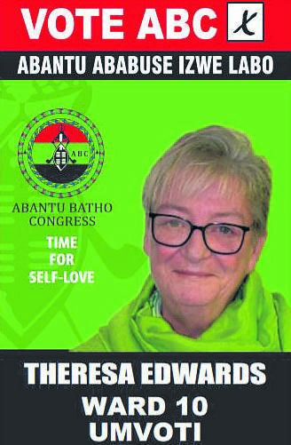 Election posters of ABC ward 10 candidate Theresa Edwards have allegedly been removed in Umvoti.