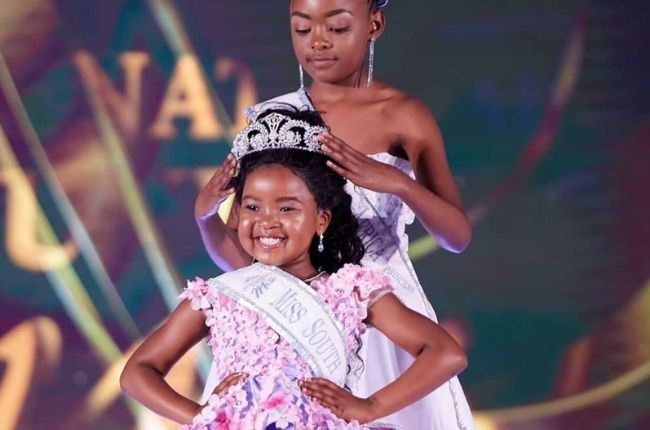 "Seven-year-old Angela Roqo wins International Junior Miss SA." Photo: Supplied by family