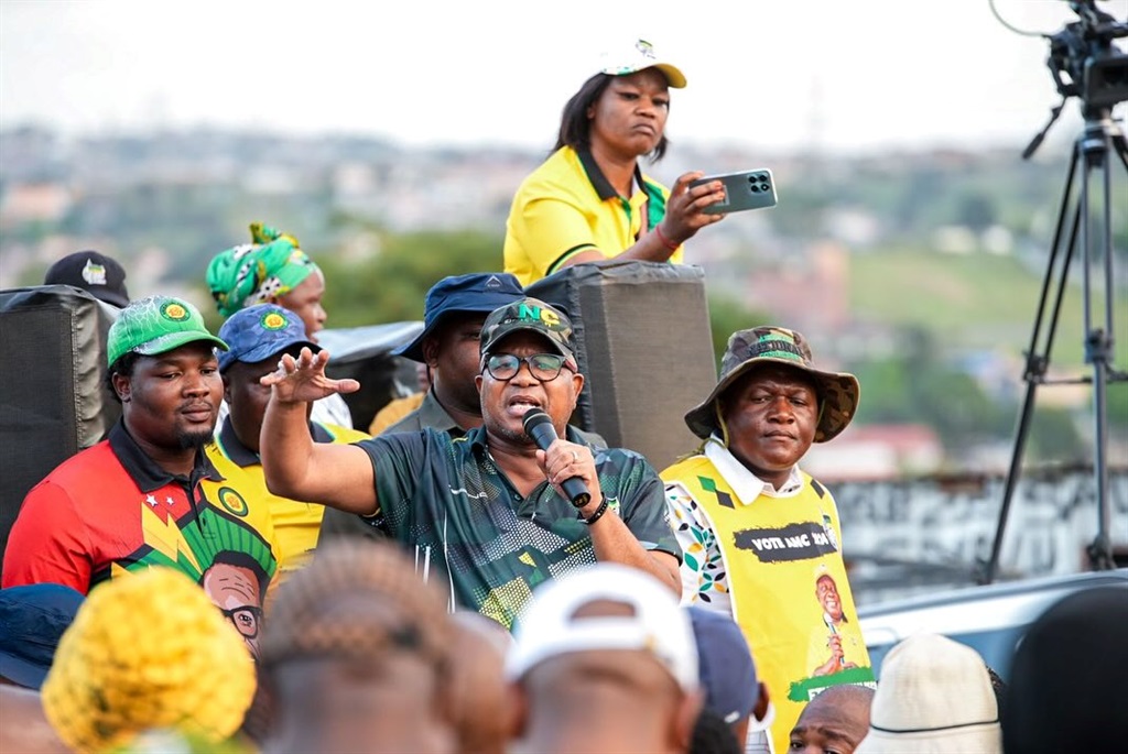 ANC secretary-general Fikile Mbalula campaigns in eThekwini. (ANC/Facebook)