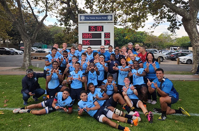 Milnerton High School allowed themselves to bask in the glow of a famous win against Rondebosch (Milnerton High School Facebook page)