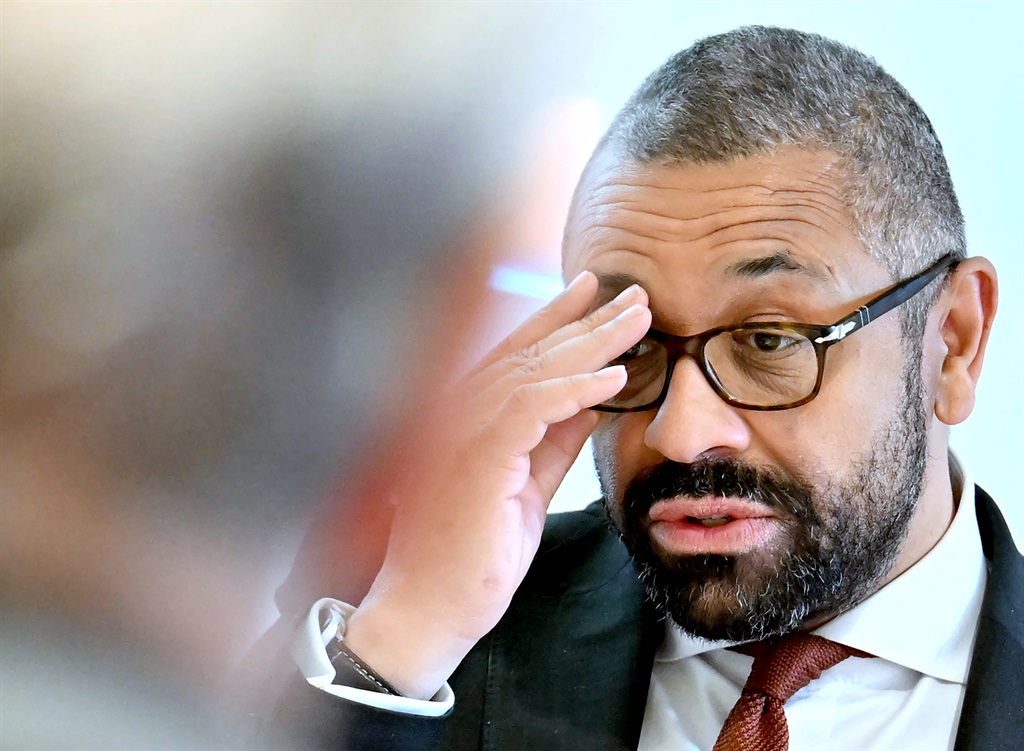 British home secretary James Cleverly in Rome in April 2024. (Filippo MONTEFORTE / AFP)