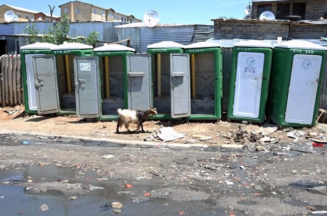 LIVE | Ramaphosa tackles township's stinky situation