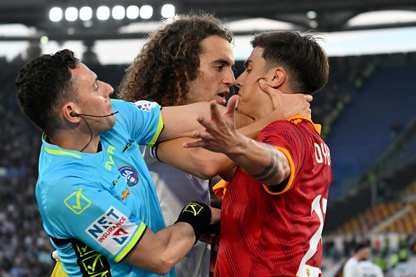 France star Matteo Guendouzi was mocked by Roma's Paulo Dybala in Serie A this past weekend. 
