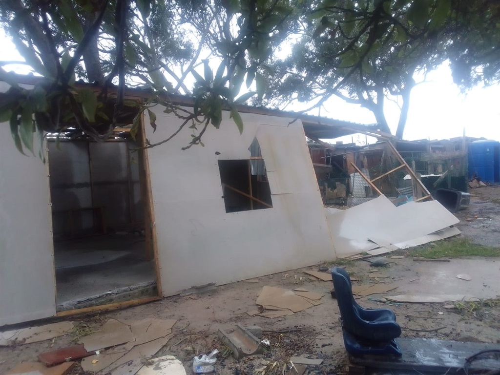 The Cupido family home was destroyed by the weather. (Supplied) 