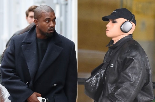 Kanye West recently emerged in New York wearing a bizarre prosthetic face mask, amid news he’s legally changed his name. (PHOTO: TheImageDirect.com / Magazine Features)