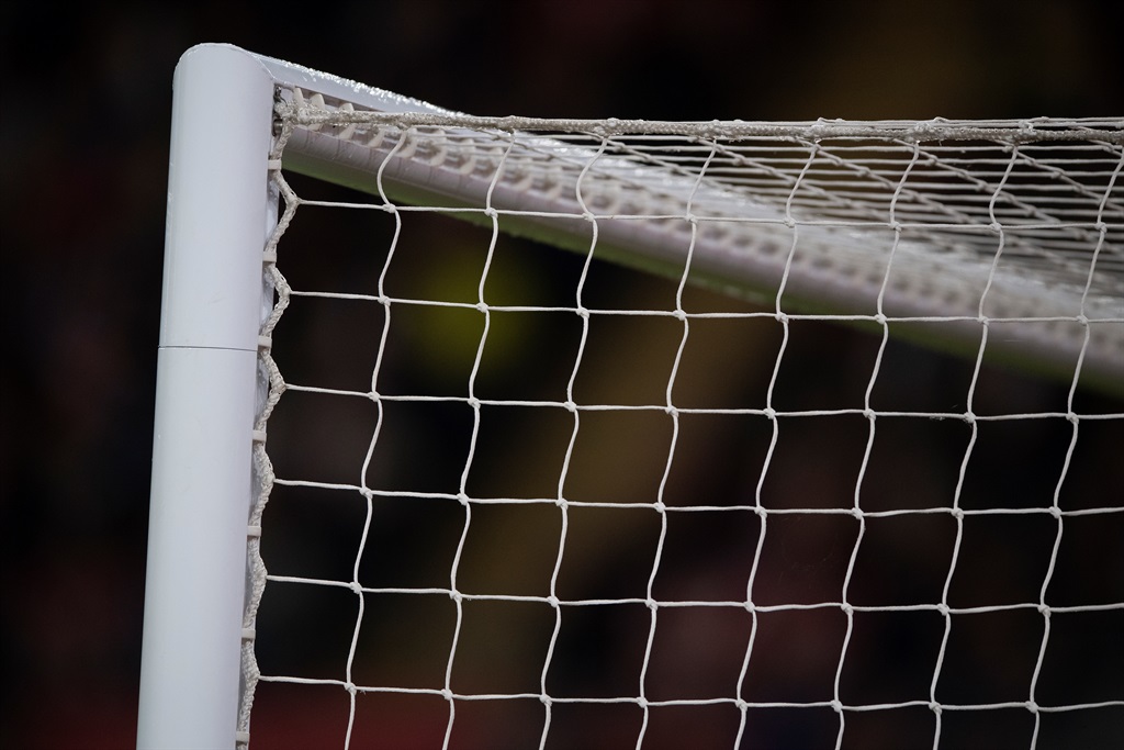 SOUTHAMPTON, ENGLAND - MAY 17: Goal post and crossbar during the Premier League match between Southampton and Liverpool at St Marys Stadium on May 17, 2022 in Southampton, England. (Photo by Visionhaus/Getty Images)