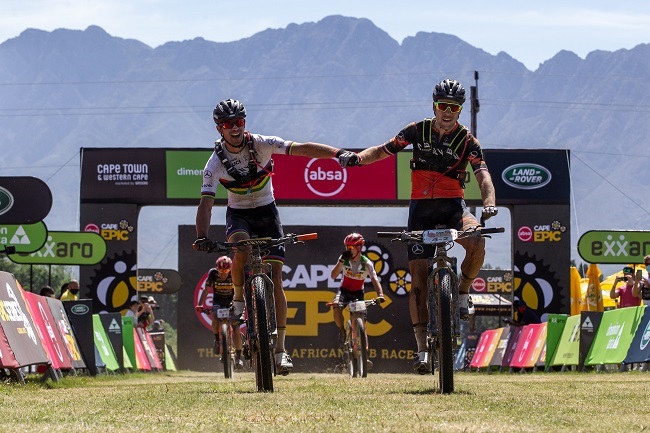 Team Canyon Northwave win stage 3 of the 2021 Absa Cape Epic (Photo: Nick Muzik)