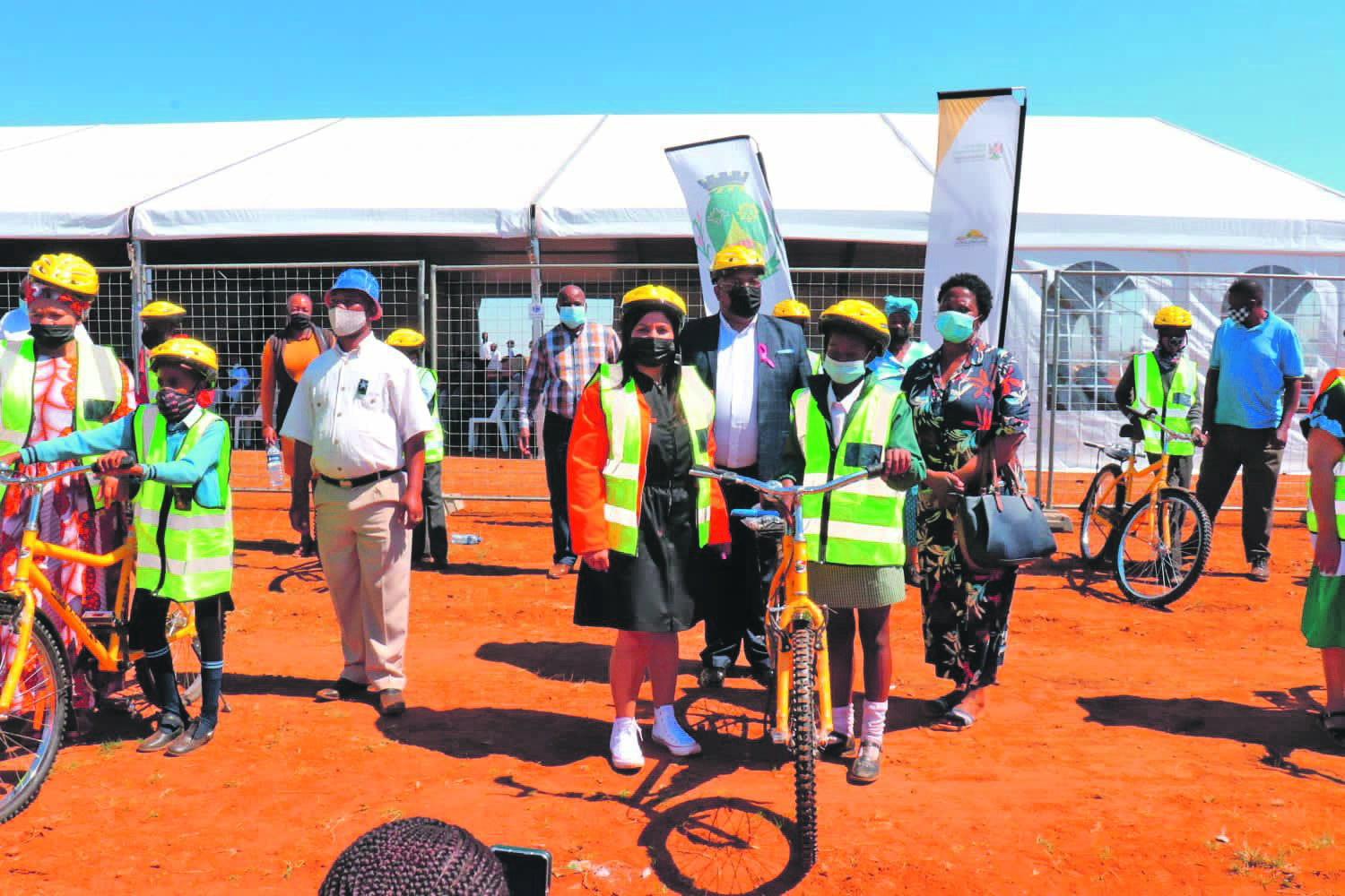 MEC for Public Works Roads and Transport Mohita Latchminarain donated 467 bicycles to 21 schools in the Nkangala District. 