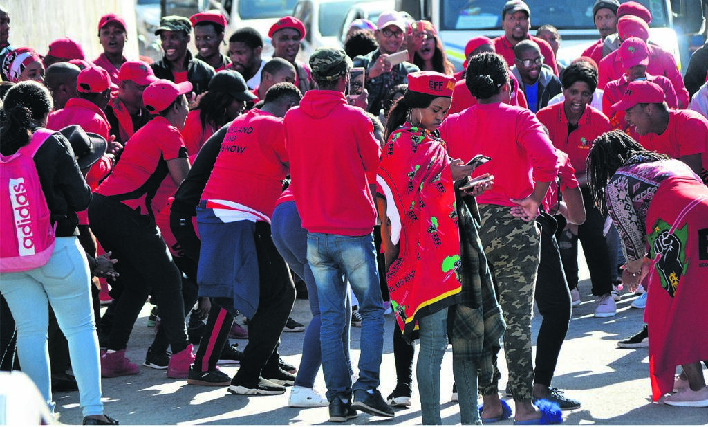 The EFF in Gqeberha is planning to hold a march on today against forced vaccinations in the region.Photo Luvuyo Mehlwana