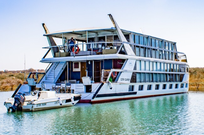 The ill-fated ­Shayamanzi houseboat ­before it was destroyed by fast-spreading fire and a gas explosion. (PHOTO: Supplied) 