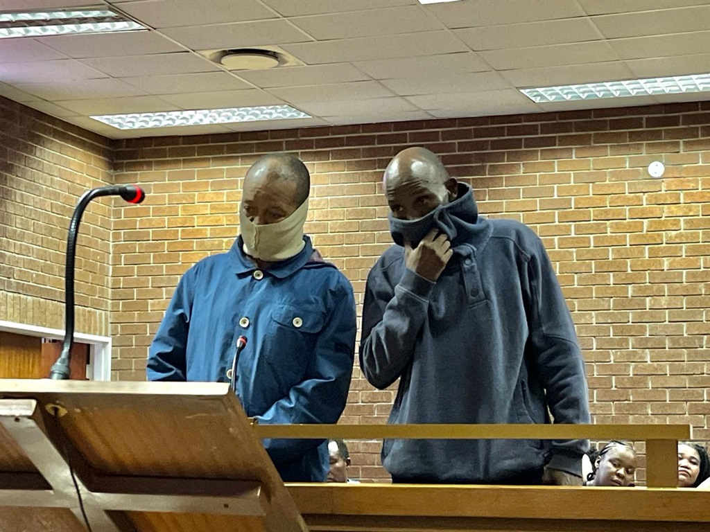 Gordon Matwetwe Muningi and Tebogo Rufus Thutlwa appeared in the Roodepoort Magistrates Court on Tuesday, 9 April. Photo by Nhlanhla Khomola