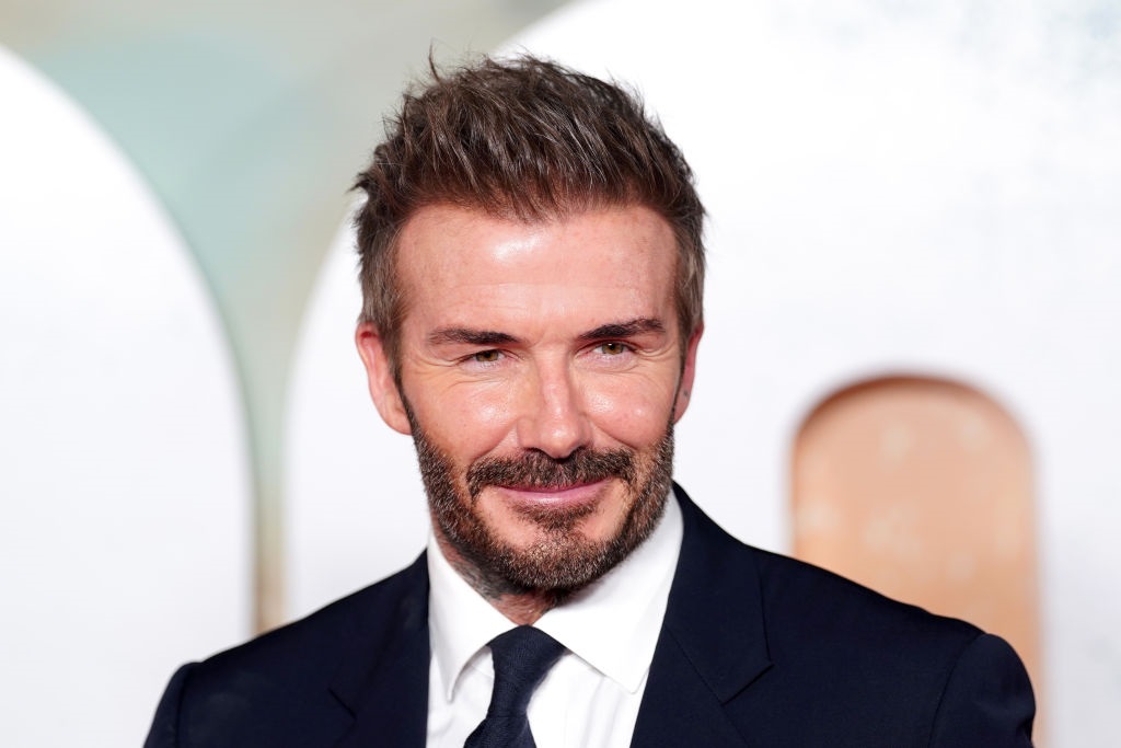 David Beckham attends the 99 World Premiere at Printworks on 9 May 2024 in Manchester, England. (Dominic Lipinski/Getty Images)