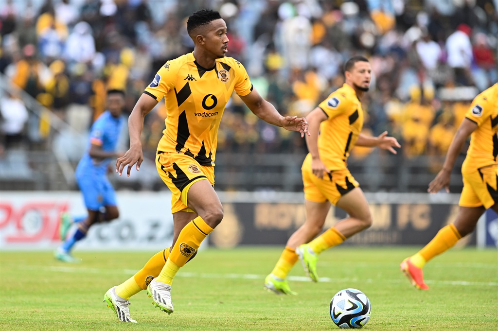 PIETERMARITZBURG, SOUTH AFRICA - FEBRUARY 18: Given Msimango of Kaizer Chiefs during the DStv Premiership match between Royal AM and Kaizer Chiefs at Harry Gwala Stadium on February 18, 2024 in Pietermaritzburg, South Africa. (Photo by Darren Stewart/Gallo Images)