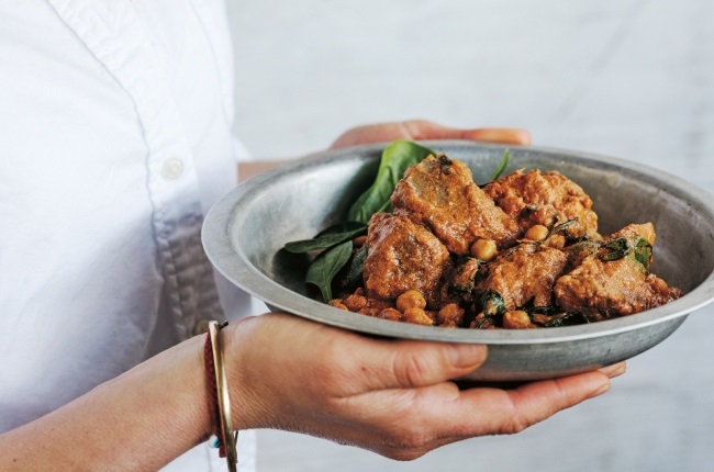 Lamb, chickpea and spinach curry. (PHOTO: Jeremy Simons)