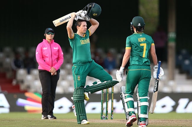 Proteas women opener and batter Tazmin Brits scores an ODI century. (Richard Huggard/Gallo Images)