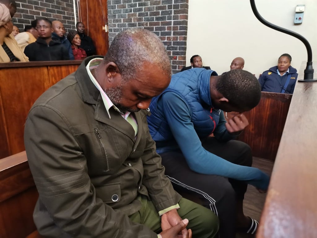 Pastor Solomon Mhlanga and his son, Enoch Mhlanga appeared in court. Photo by Bulelwa Ginindza