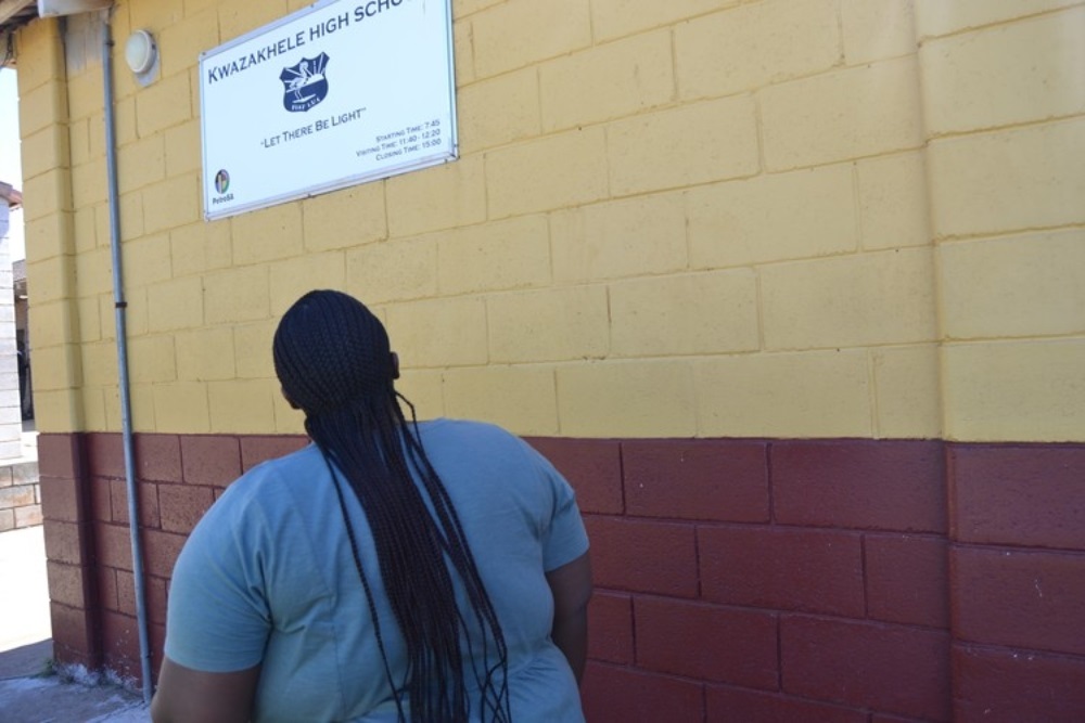 A teacher at Kwazakele High School in Gkebela recalled how criminals broke into the staff room and robbed all the teachers at gunpoint.  (Thamsanka Mbovane/Ground Up)