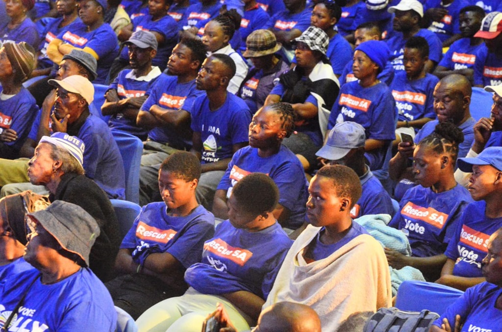 DA members during the launch of Rescue South Afric