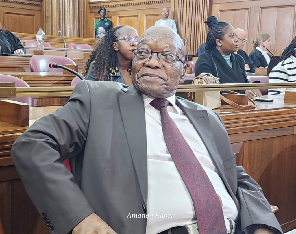 Former president Jacob Zuma appeared in the Gauteng High Court in his capacity as a private prosecutor against President Cyril Ramaphosa. (Amanda Khoza/News24)