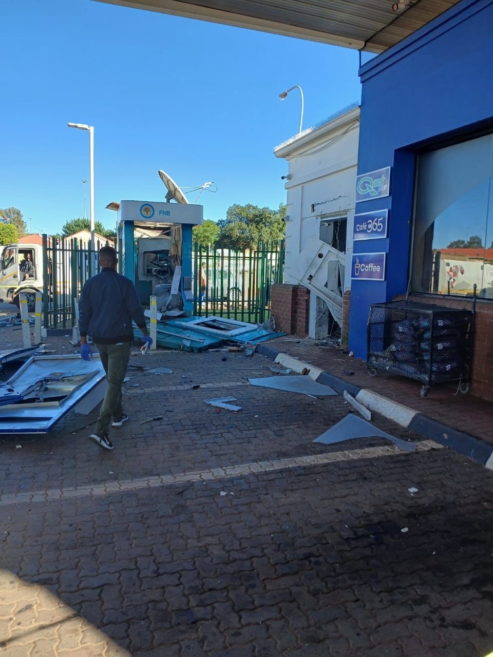 ATM bombed in Naledi, Soweto opposite the police station.