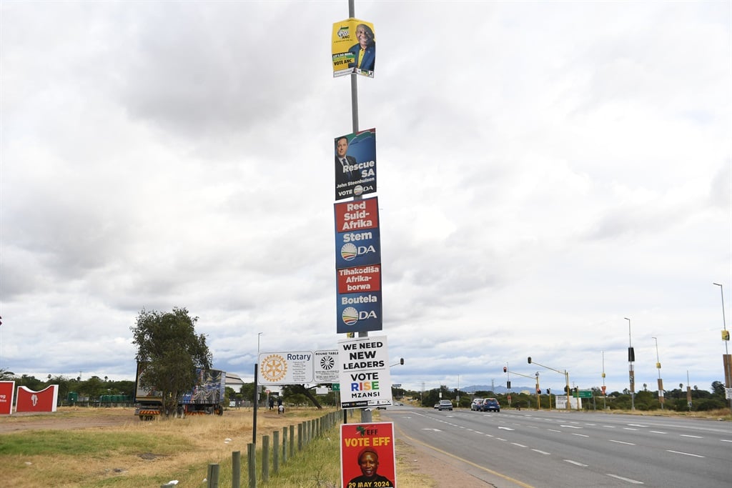 Election posters on display in Polokwane. (Gallo Images/Philip Maeta)