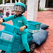 WATCH: Forget Spider-Man and Batman – this little boy wants to be the Checkers delivery guy